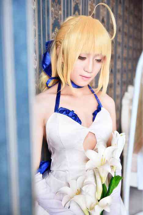 [国内Cosplay]ID0066 [CosPlay] 2015.09 No.166 saber 蓝百合