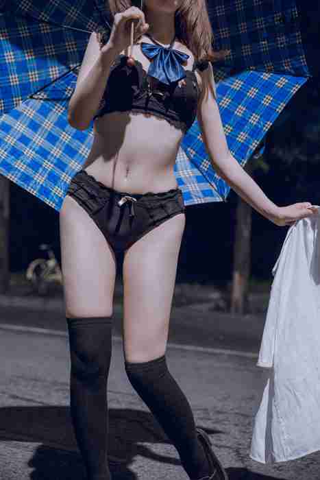 [镜颜欢]ID0007 微博妹子镜颜欢 - 深夜街道 [26P-1